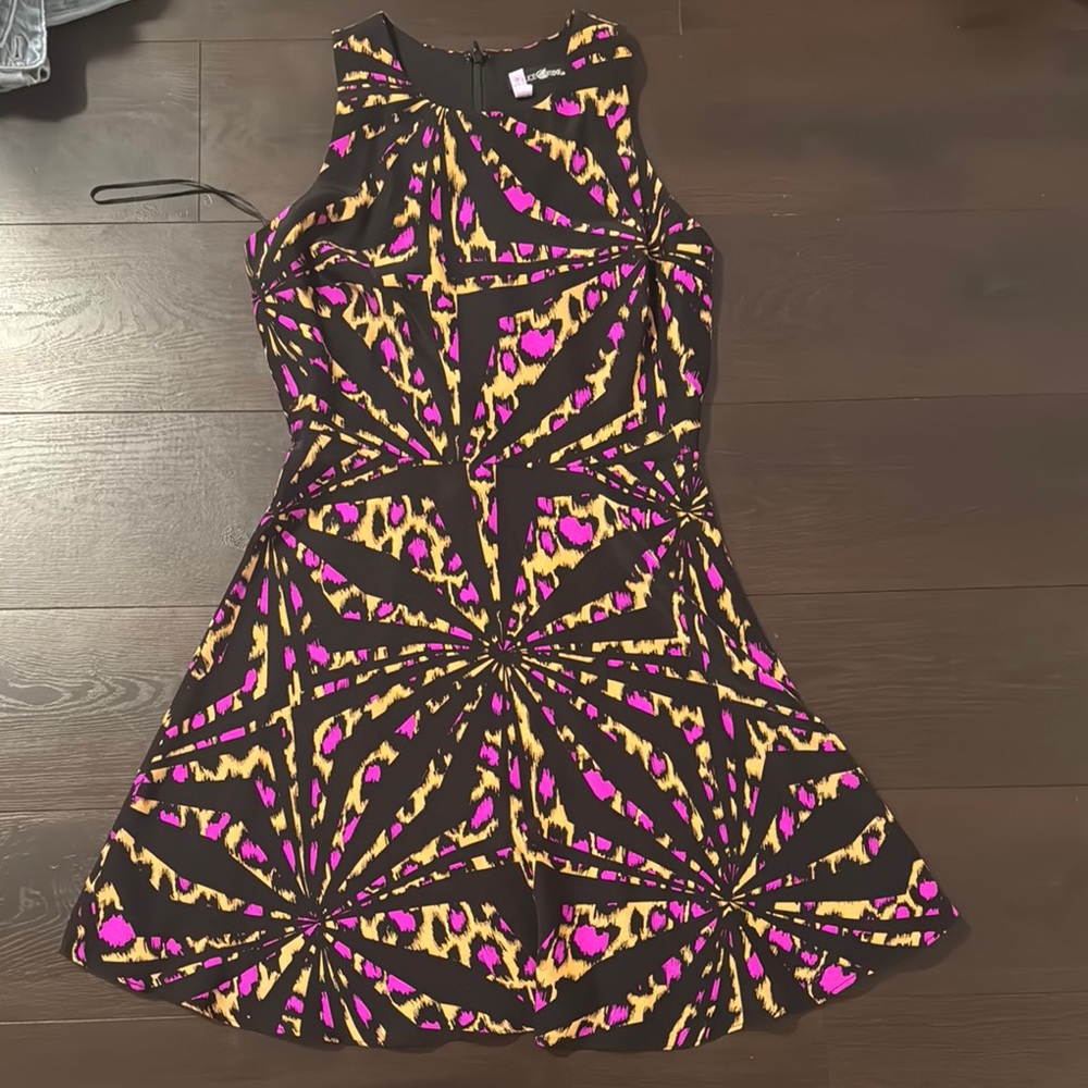 Alice & Trixie Black and Pink Mini Dress